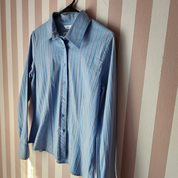 Talbots Multicolor Striped Shirt - Picture 2 of 8